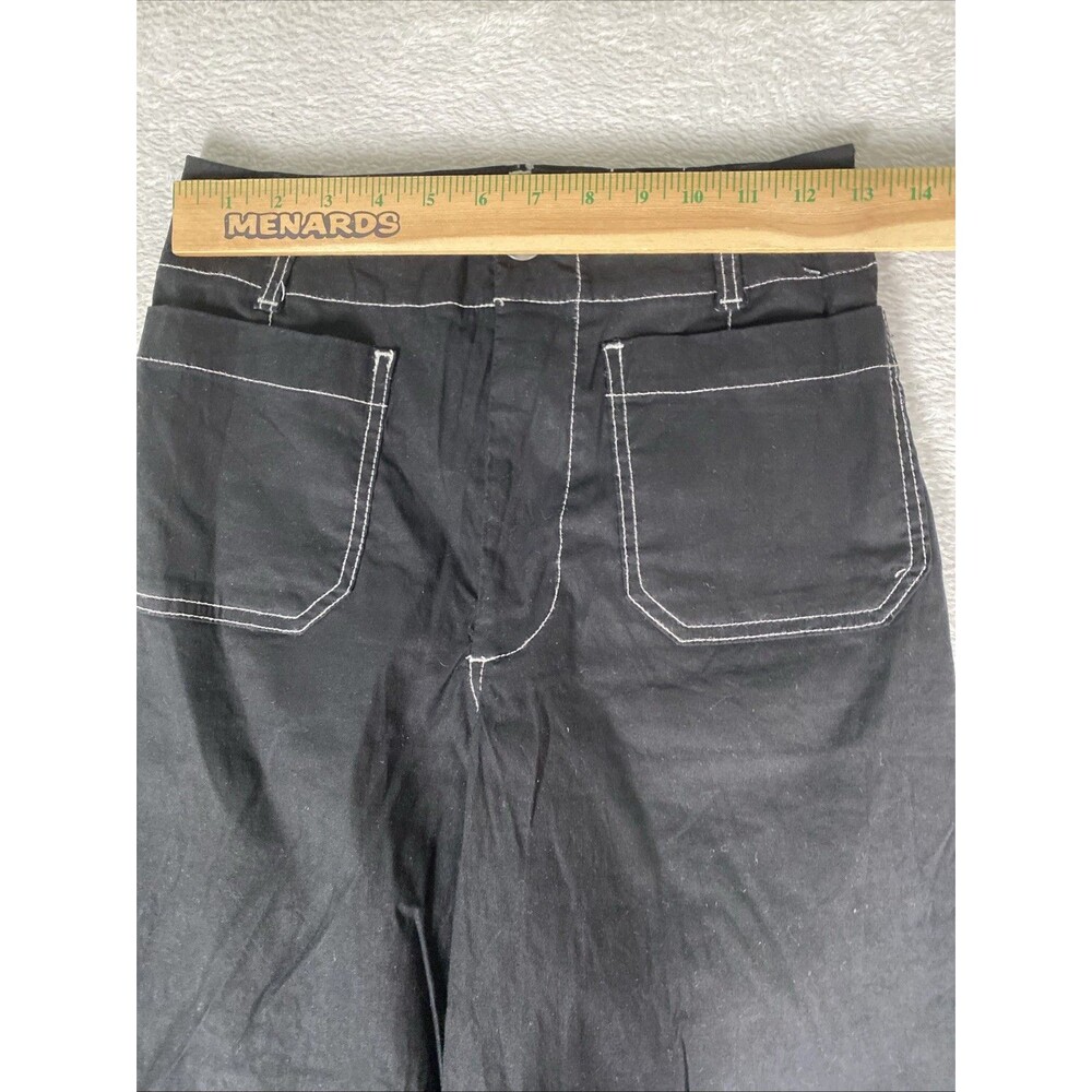 Maeve Colette Wide Leg Pants Size 27 Magic Fabric Black Cropped Stretch - Picture 2 of 8